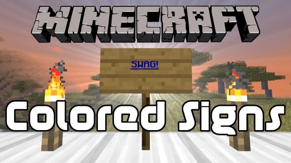 How To Color Signs In Minecraft